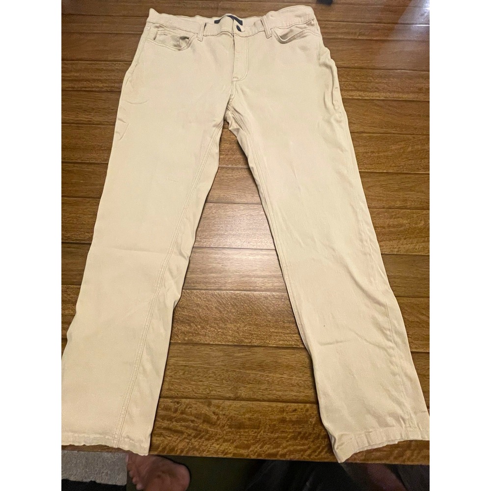 JOE'S JEANS Men's Beige Slim Fit Straight Stretch Denim Jeans Light Wash A287